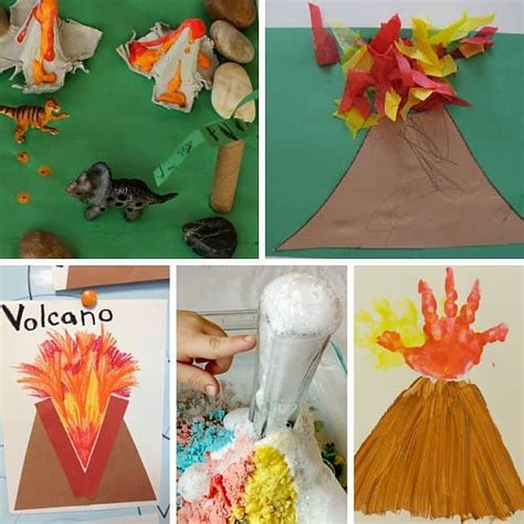 Letter V Volcano Craft Free Printable