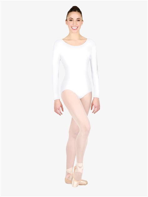 Womens Basic Long Sleeve Leotard Long Sleeves Capezio Tb135