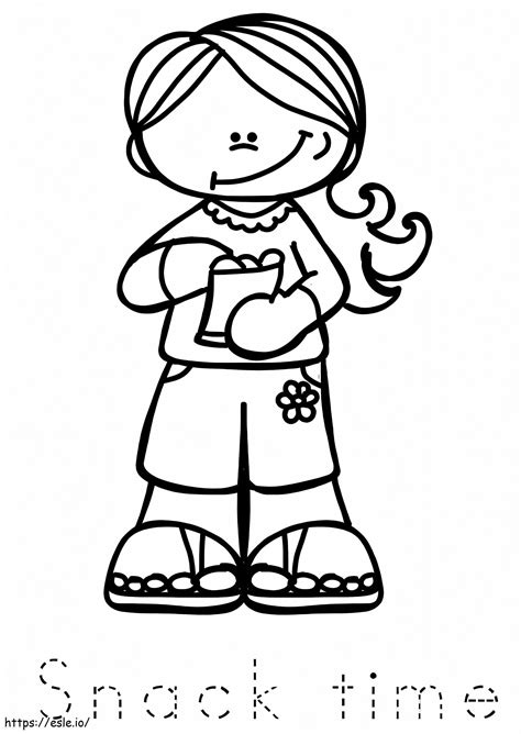 Snack Time coloring page