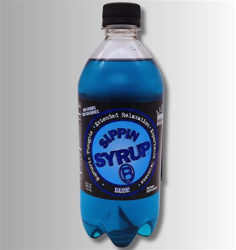 Sippin Syrup Relaxation Beverage 20 Ounce 12 Pack Blue