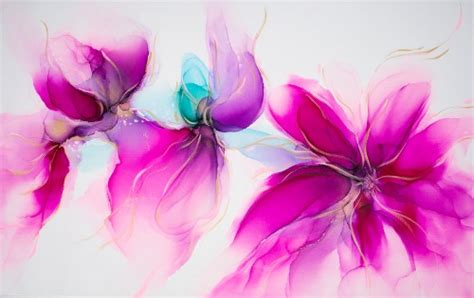 Ethereal Abstract Alcohol Ink Paintings By Soo Kim I Artsy Shark