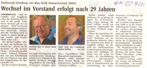 Wechsel Im Vorstand Erfolgt Nach 29 Jahren BWO Sport