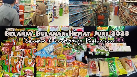 BELANJA BULANAN JUNI 2023 GROCERY SHOPPING HEMAT ALA IRT REVIEW