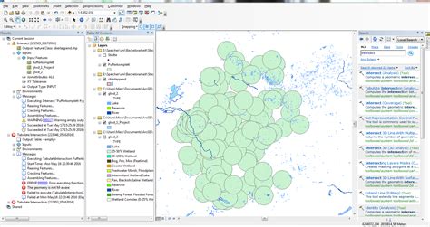 Arcmap Calculating Relative Share Of Area Covered By Water Percentage