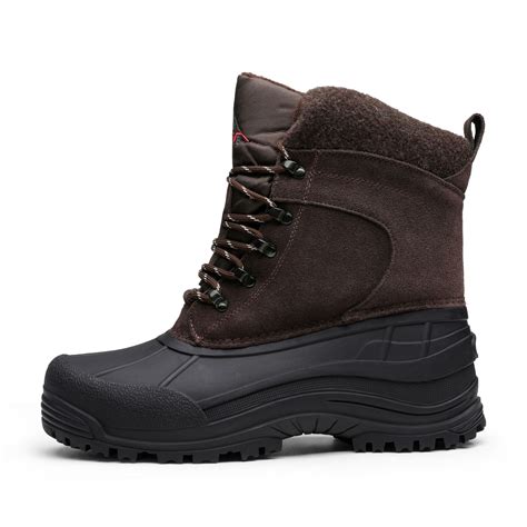 Nortiv 8 Men S Snow Boots Insulated Waterproof Rugged Winter Outdoor Work Boots Ebay