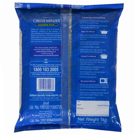 Buy Kohinoor Charminar Rozana Rice 1 Kg In Wholesale Price Online B2B