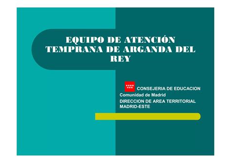 Equipo de atención temprana de arganda del rey PPT