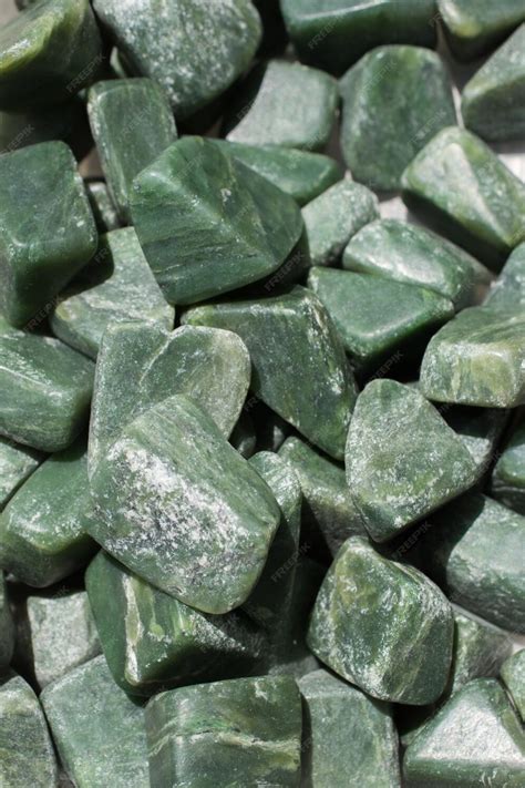 Premium Photo | Jade gem stone as natural mineral rock