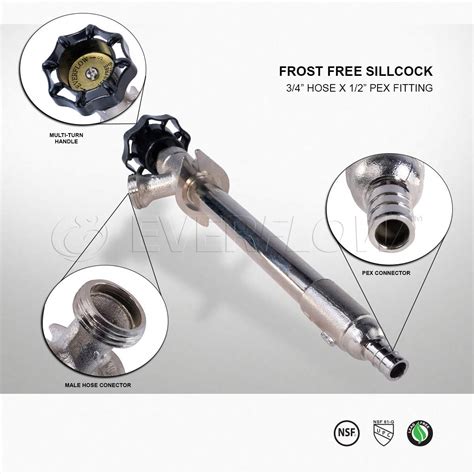 Midline Valve 84283p Anti Siphon Sillcock Frost Free Outdoor Faucet