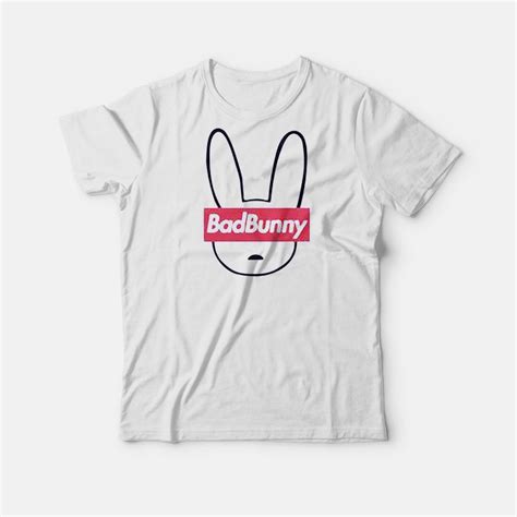 Bad Bunny Logo T Shirt Trendy Clothing