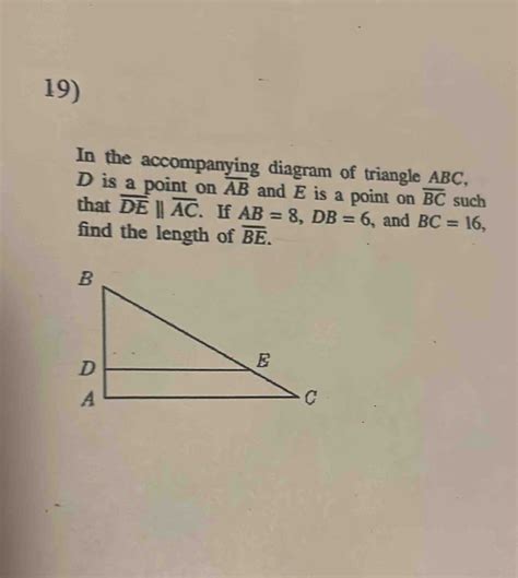 Solved In The Accompanying Diagram Of Triangle Abc D Is A Point