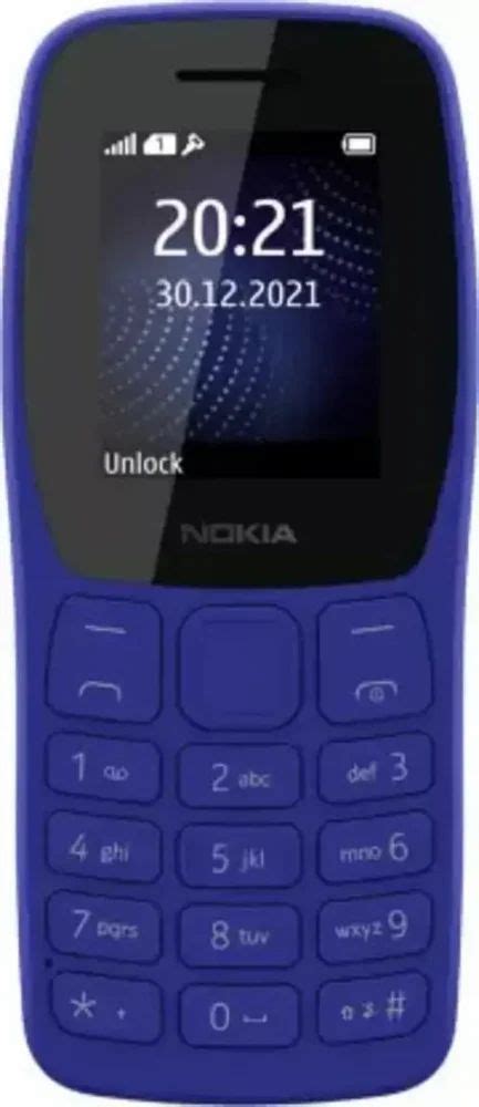 Nokia Blue 105 SS WOC Mobile At Rs 1565 Nokia Mobile Phones In