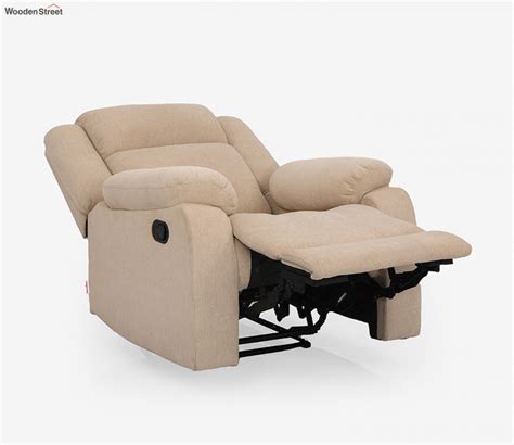 Buy Avalon Fabric Seater Manual Recliner Chair Beige At Off