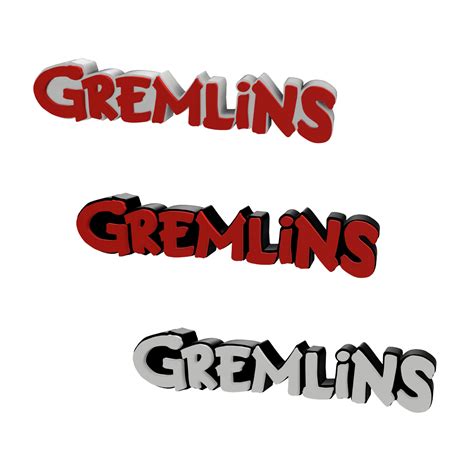 STL file 3D MULTICOLOR LOGO/SIGN - Gremlins・3D print model to download・Cults