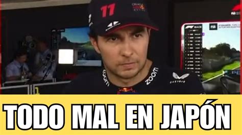 CHECO RINDE CUENTAS TRAS FRACASO EN JAPÓN PALABRAS DE SERGIO PÉREZ GP