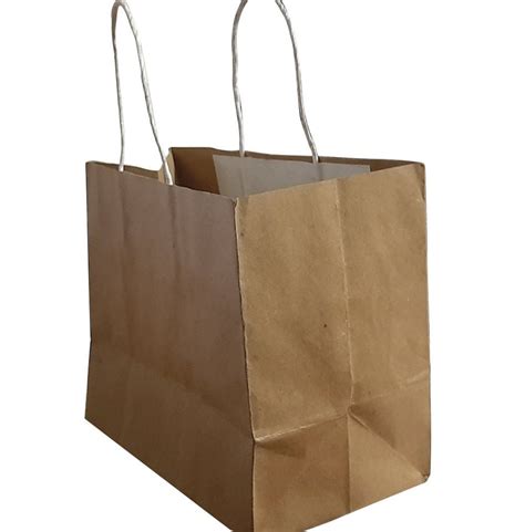 Brown Loop Handle Plain Paper Bag For Shopping Capacity 15kg At Rs