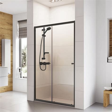 Roman Haven Black Frame Mm Sliding Shower Door Low Price