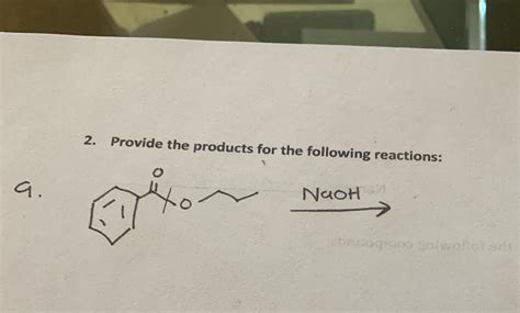 Solved Please Help Me Complete The Following Reaction Course Hero