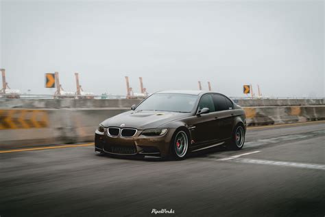 Bmw E90 Sedan 3 Series With 18 Arc 8 Wheels In Hyper Black