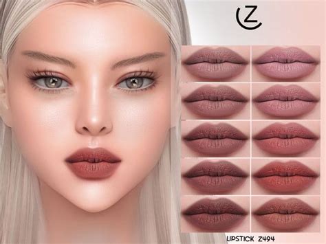 ZENX S LIPSTICK Z494 In 2024 Sims 4 Cc Makeup Sims 4 Sims 4 Teen