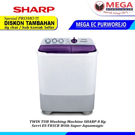 Jual Mesin Cuci Tabung Sharp Es T Cr Es T Cr Est Cr Mesin Cuci