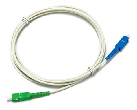 Cable Fibra Optica Telmex Sc Apc Sc Upc Conecto Azul Y Verde Meses