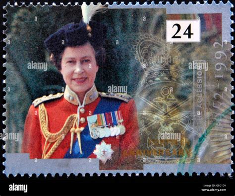 United Kingdom Circa 1992 A Stamp Printed In England Is Dedicated