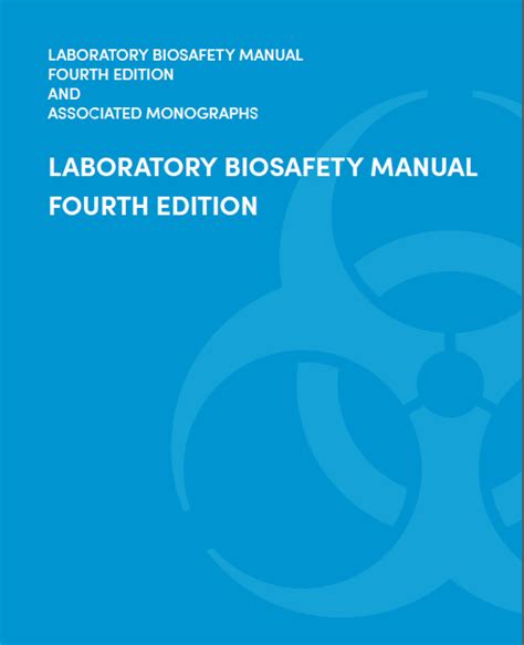 Bioseguridad Y Biocustodia La 4ta Edición Del Manual De Bioseguridad Para Laboratorios De La