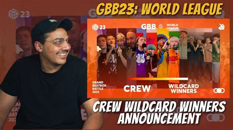 Crew Wildcard Winners Announcement GBB23 World League REACTION