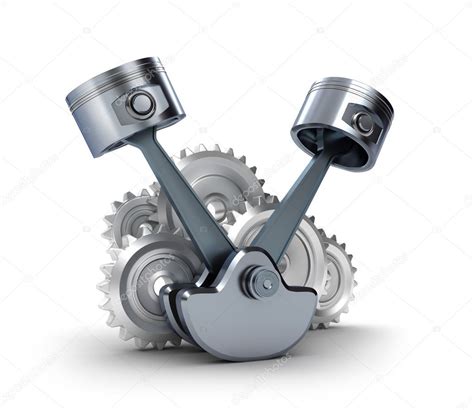 Pistons And Gears Isolated D Icon Stock Photo Alexmit