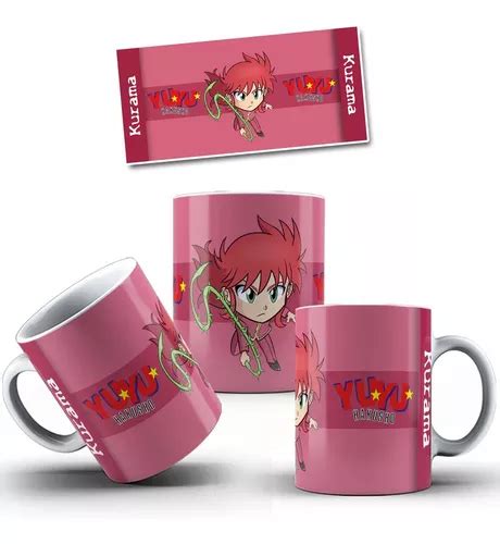 Caneca Kurama Anime Yu Yu Hakusho Porcelana Parcelamento Sem Juros