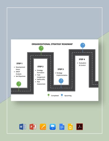 Simple Strategy Roadmap Template - Google Docs, Google Slides, Apple ...