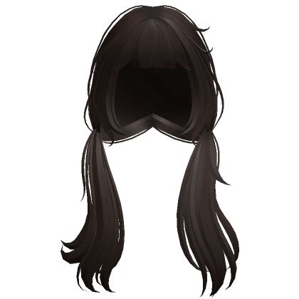 Messy Long Bedhead Pigtails Dark Purple Roblox