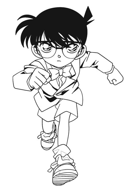 Conan Y Ai Haibara Para Colorear Imprimir E Dibujar Dibujos Colorearcom