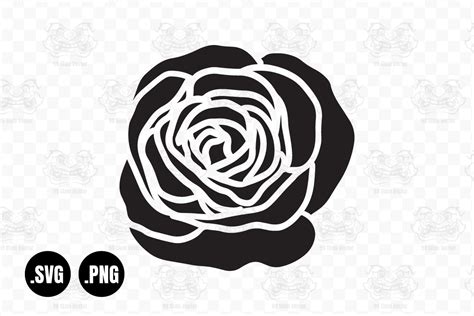 Flower Svg Rose Svg Floral Clipart Graphic By 99siamvector · Creative