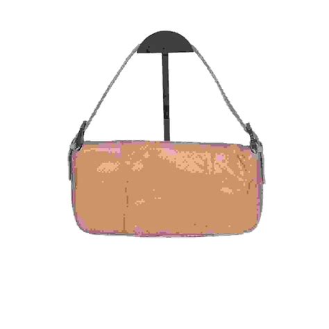Fendi Baguette Nude Pink Python Leather Shoulder Bag For Sale At StDibs