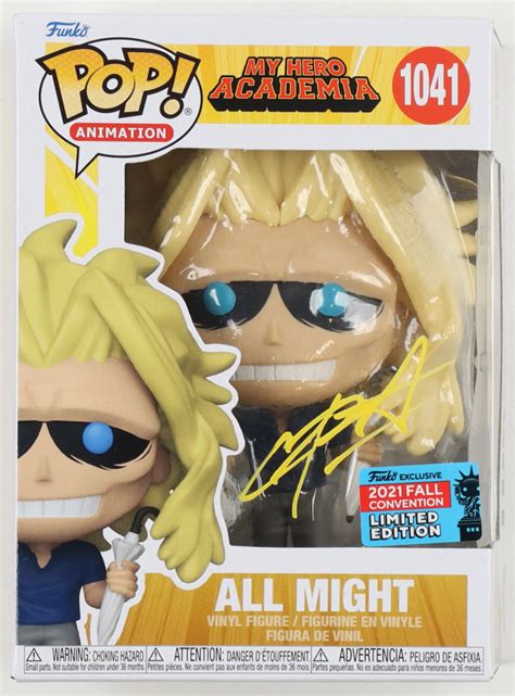 Christopher Sabat Signed All Might "My Hero Academia" #1041 Funko Pop! Vinyl Figure (JSA ...