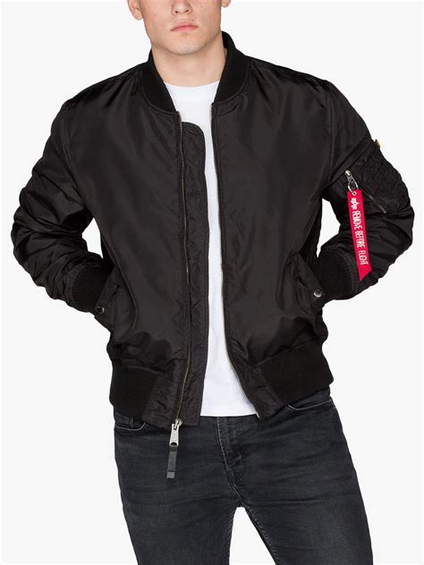 Alpha Industries Ma1 Tt Bomber Jacket Black At John Lewis And Partners