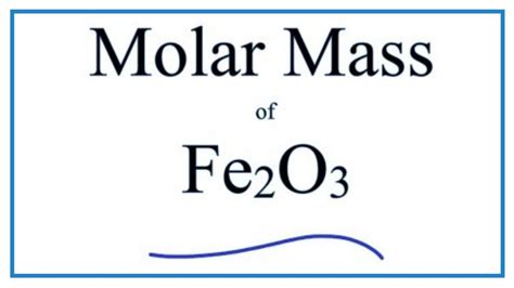 Molar Mass of Iron Ii Oxide