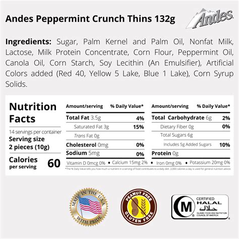 Andes Chocolate Mint Thins Assorted Flavor 132g | Shopee Malaysia