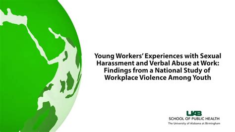 Young Workers Experiences With Sexual Harassment And Verbal Abuse At