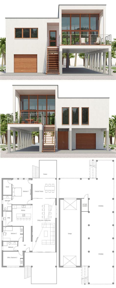 Contemporary Coastal House Plans