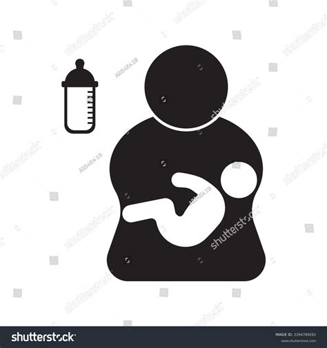 Breastfeeding Mother Room Symbol Iconvector Illustration Stock Vector