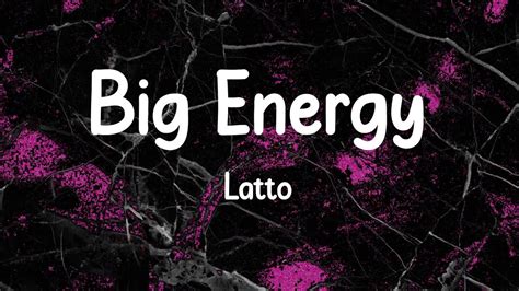 Latto Big Energy Lyrics Youtube