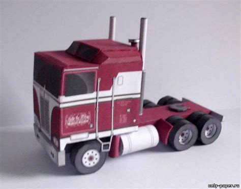 Kenworth Semi Truck из бумаги модели сборные бумажные скачать