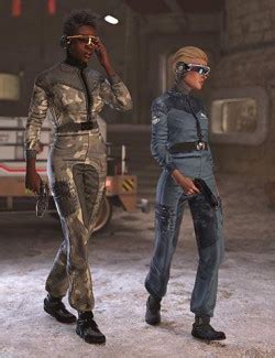 Spaceship Jumpsuit Outfit For Genesis And Females D Models For