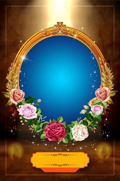 Gold Ornate Frame with Roses