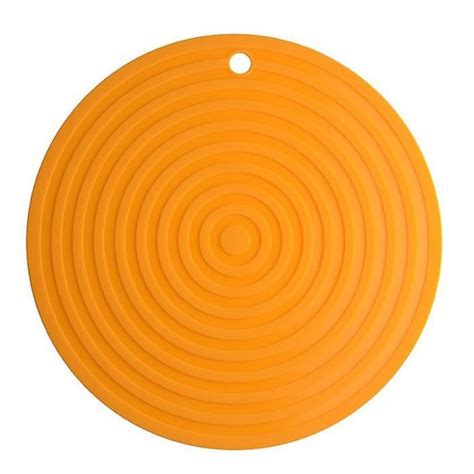 Dessous de plat en silicone résistant à la chaleur Antidérapant Orange