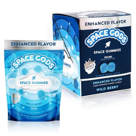 Space Gods Mega Dose THC CBD Space Gummies 900mg Pack Of 10