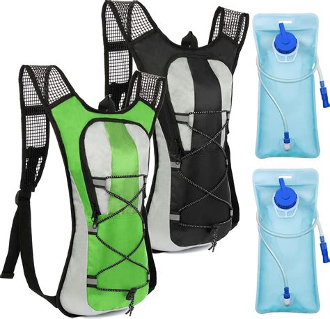 2pc Hydration Pack Backpack Water Backpack With 2l Bladder Suitable